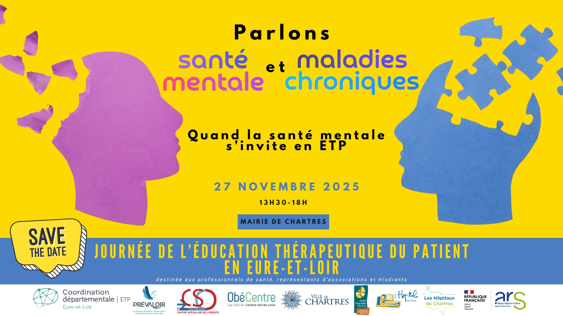 affiche Save The Date Journée Départementale ETP du 28