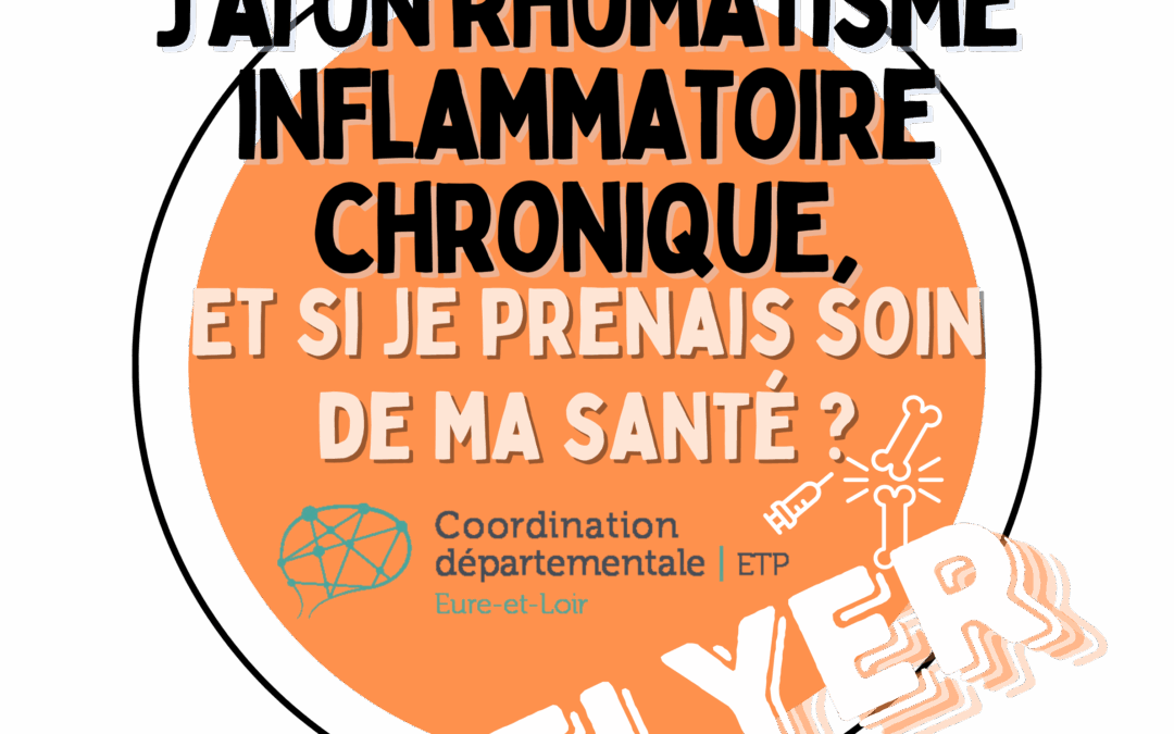 Flyer « Et si je prenais soin de ma santé » pour les rhumatismes inflammatoires chroniques dans le 28 – version 2025