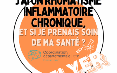 Flyer « Et si je prenais soin de ma santé » pour les rhumatismes inflammatoires chroniques dans le 28 – version 2025